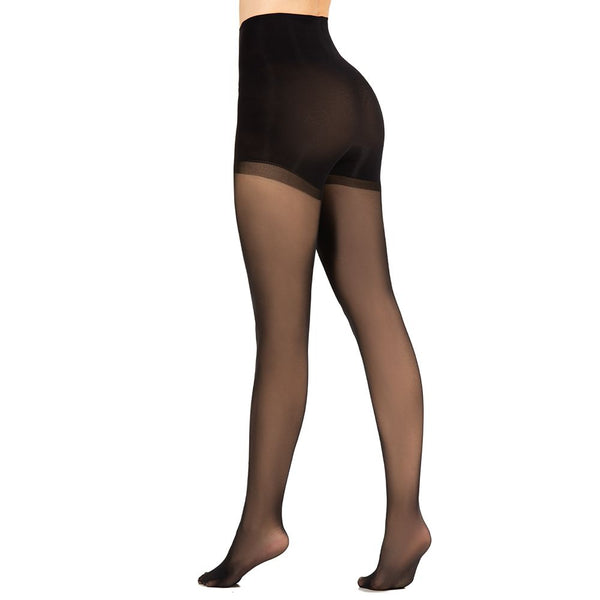 Pantimedias Veladas Premium con Panty Tipo Bóxer, de Samsara