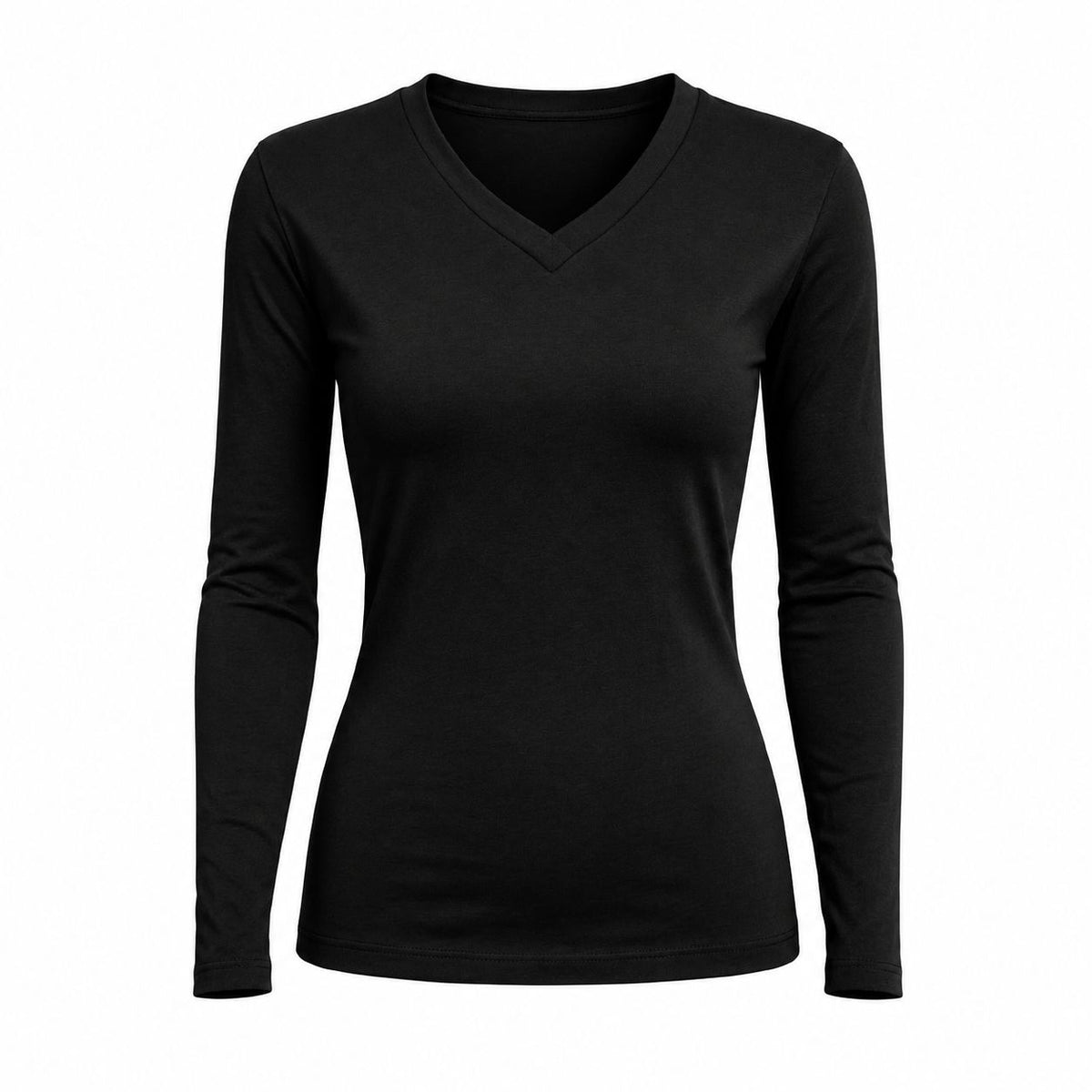 Camiseta Manga Larga Cuello en V Microfibra Leda, de Samsara, foto 5