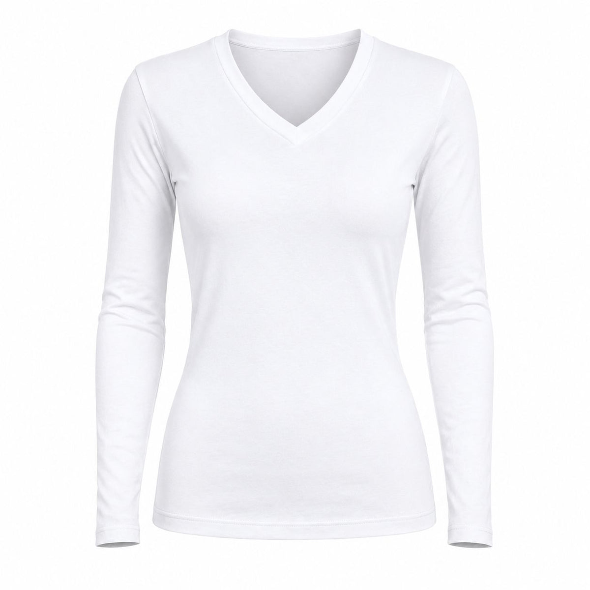 Camiseta Manga Larga Cuello en V Microfibra Leda, de Samsara, foto 4