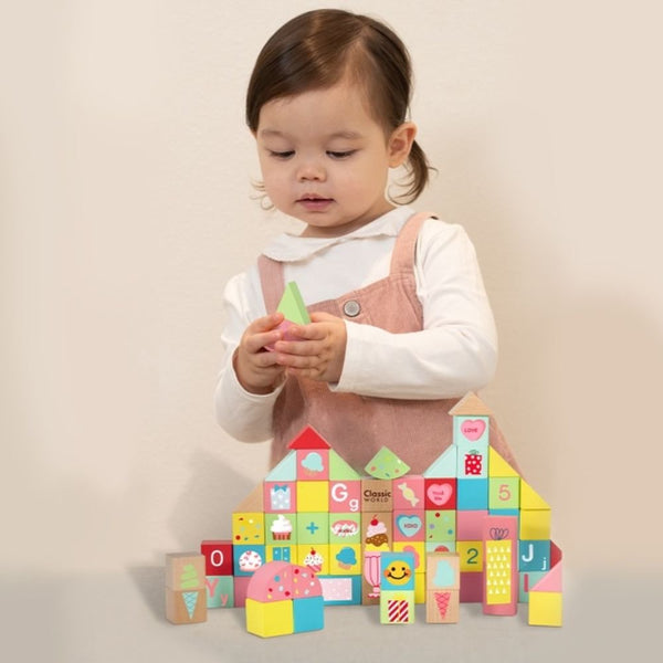 Bloques de madera de colores Sweet Cube Blocks de Classic World - foto 2