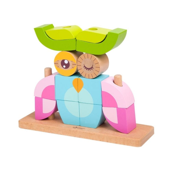 Bloques de madera búho Owl Blocks Set de Classic World - foto 4