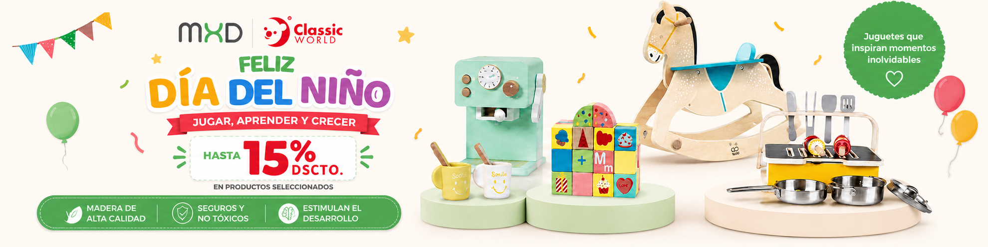 Feliz Día del Niño: hasta 15% de descuento en productos seleccionados